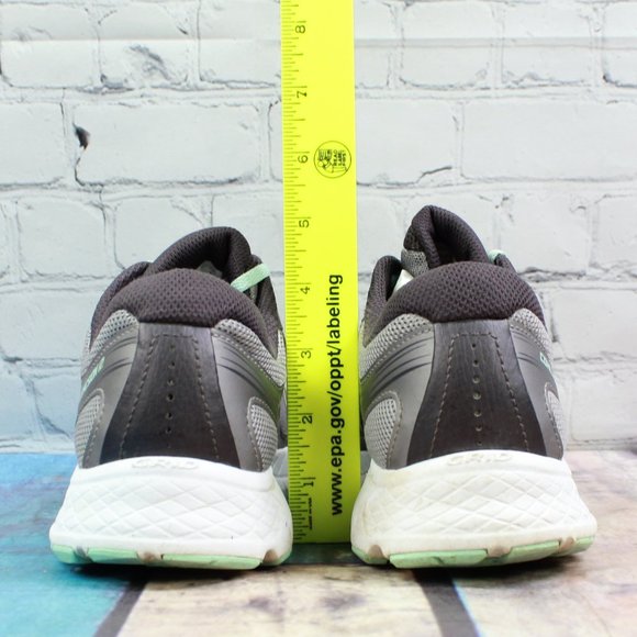 Saucony Versafoam Cohesion 12 Gray Leather Mesh Running Shoes Size 9.5 - Picture 8 of 9